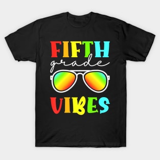 Kids Fifth Grade Vibes Cool 5Th Grade Back To School T-Shirt